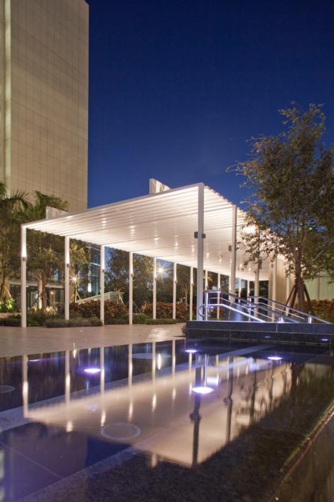 600 Brickell Plaza at Night by Robin Hill